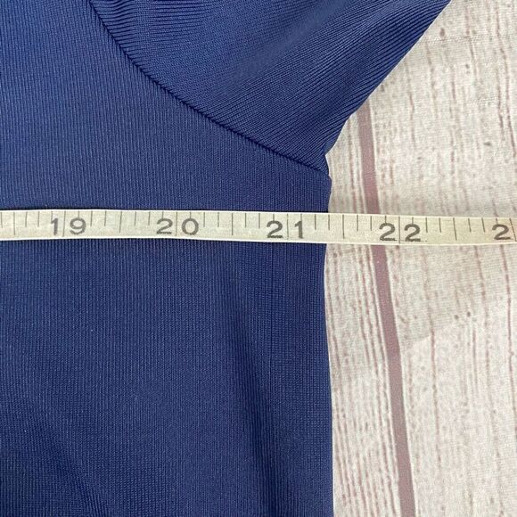 Croft & Barrow Women XL short sleeve Crewneck stretchy top Navy Blue - Picture 7 of 8